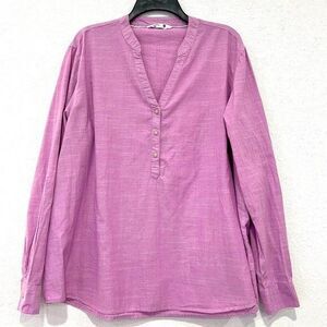 Riders by Lee Womens Lavender Purple Lightweight Long Sleeve Blouse Size XXL